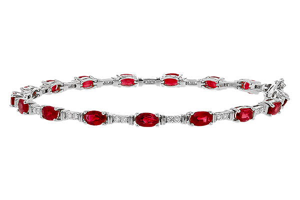 B329-66361: BRACELET 4.65 RUBY 4.97 TGW (7")