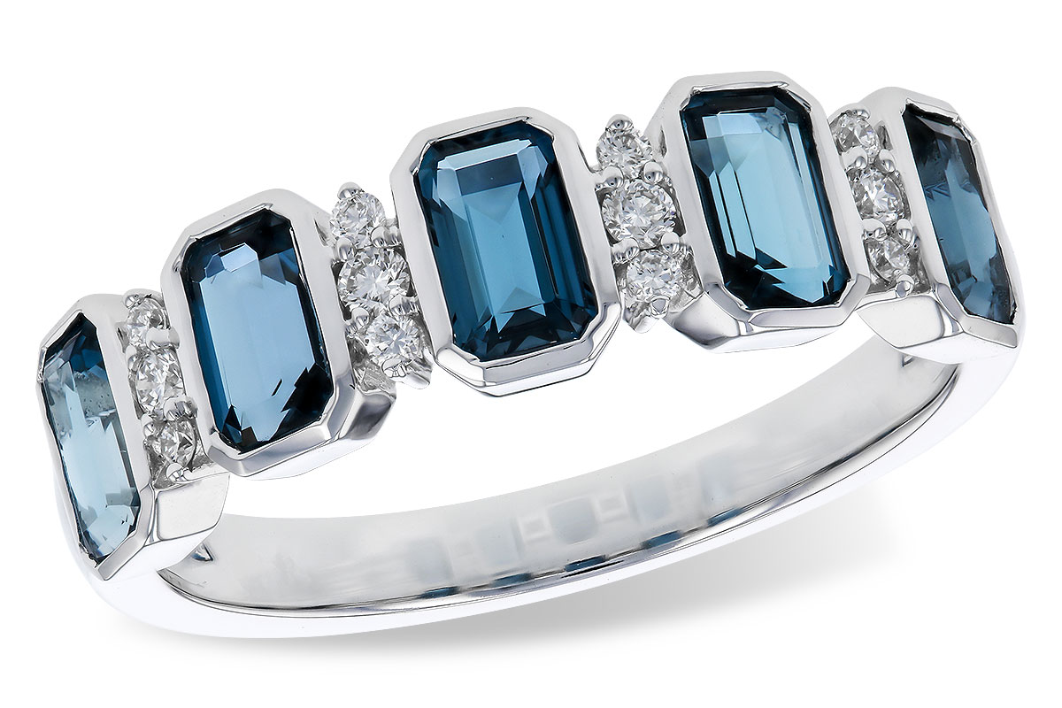 B329-67216: LDS RG 1.46 TW LONDON BLUE TOPAZ 1.58 TGW