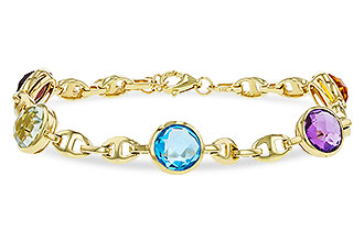 B329-68134: BRACELET 7.09 TW SEMI-PREC (GT,CIT,AMY,G.AMY,BT)