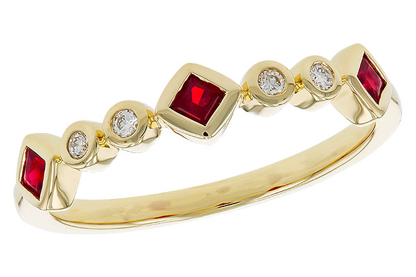B329-68170: LDS WED RG .22 RUBY .27 TGW