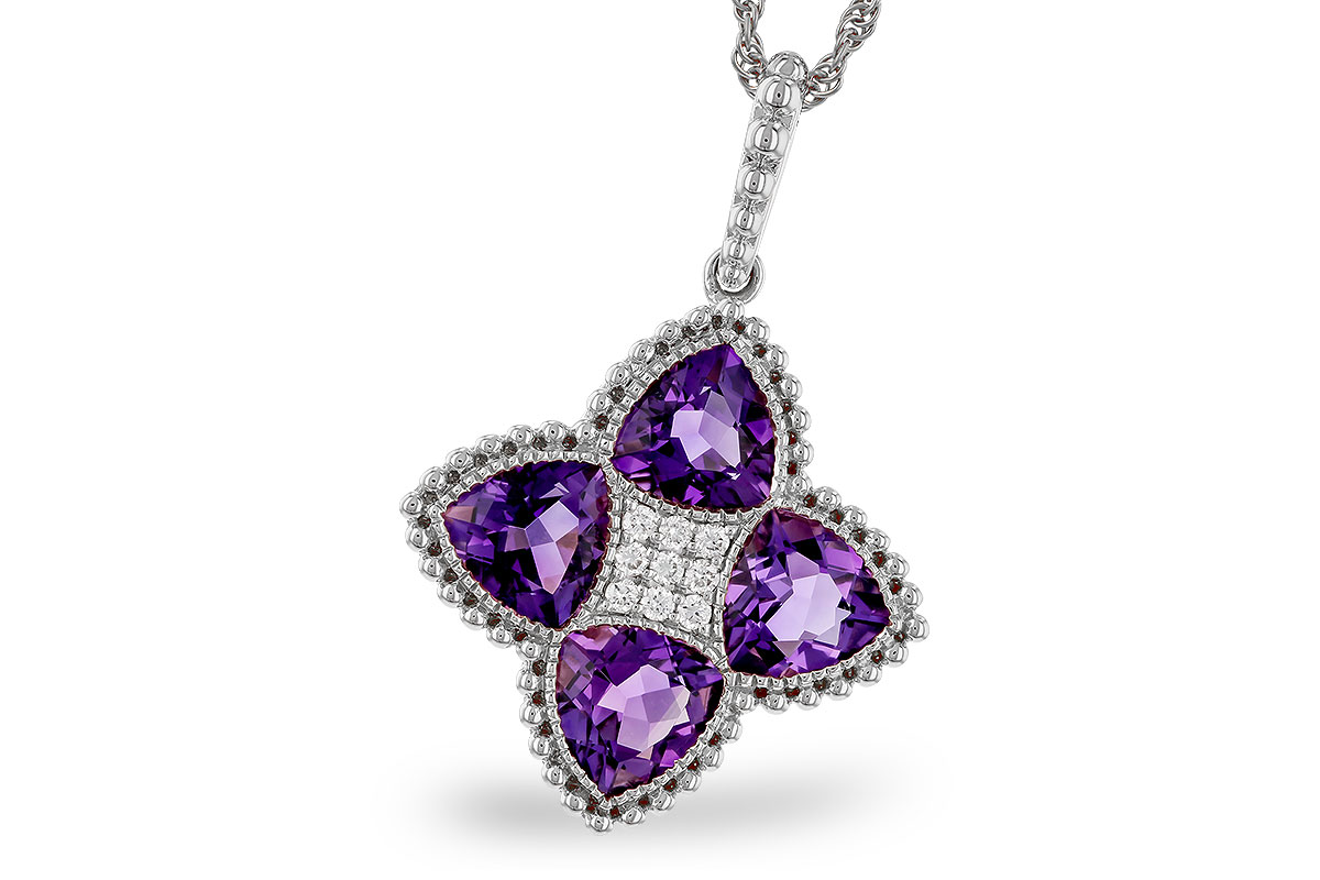 B329-69007: NECKLACE 2.22 AMETHYST 2.28 TGW