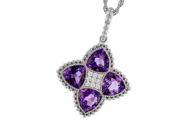 B329-69007: NECKLACE 2.22 AMETHYST 2.28 TGW