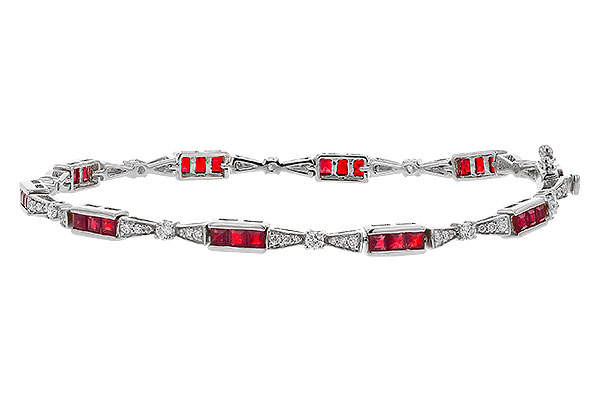 B329-69952: BRACELET 2.05 RUBY 2.70 TGW (7")