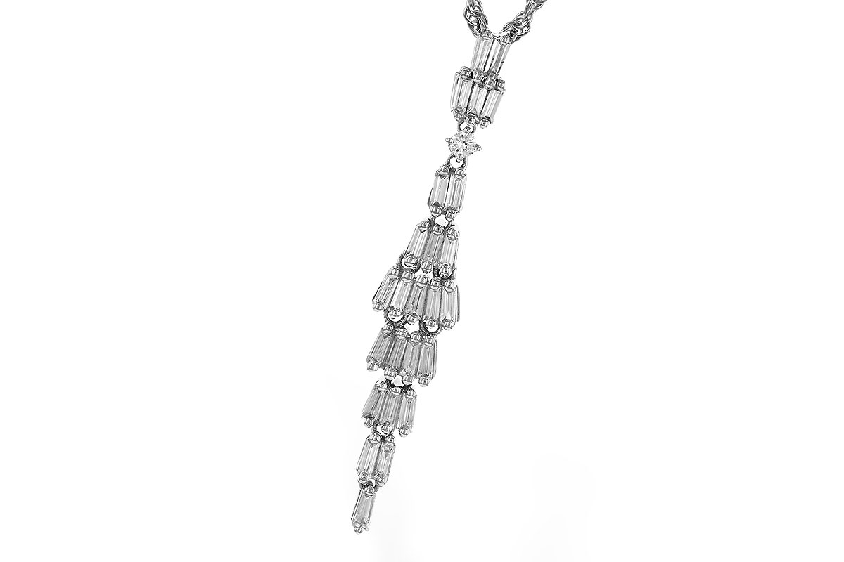 B329-69970: NECKLACE .33 BAG .35 TW
