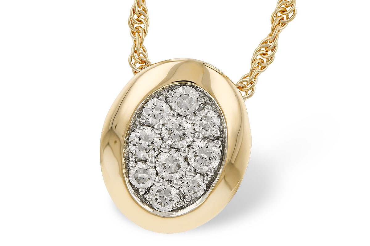 B329-70834: NECKLACE .25 TW