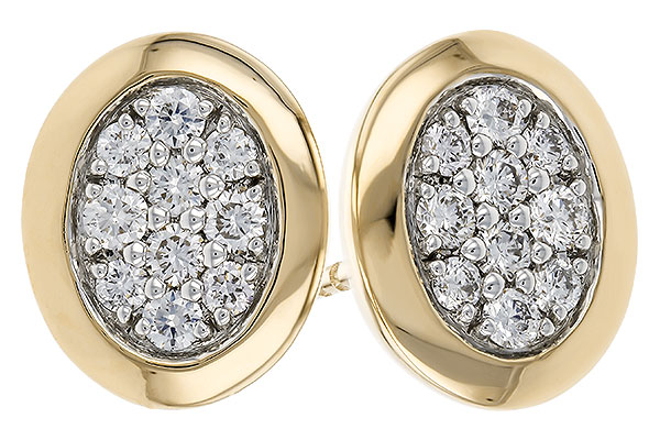 B329-70843: EARRINGS .39 TW