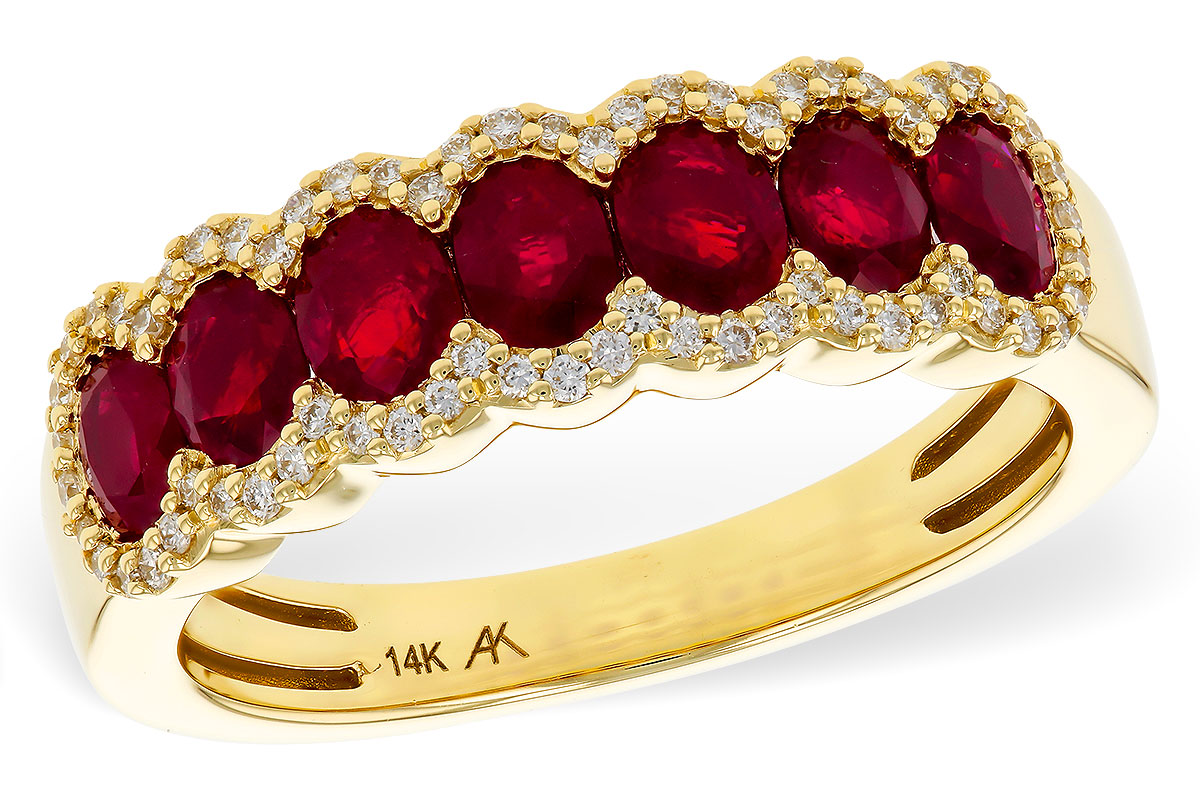 B329-71743: LDS WED RG 1.40 TW RUBY 1.57 TGW