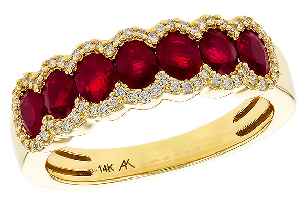 B329-71743: LDS WED RG 1.40 TW RUBY 1.57 TGW