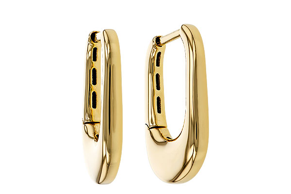 B329-71752: GOLD EARRINGS (18MM)
