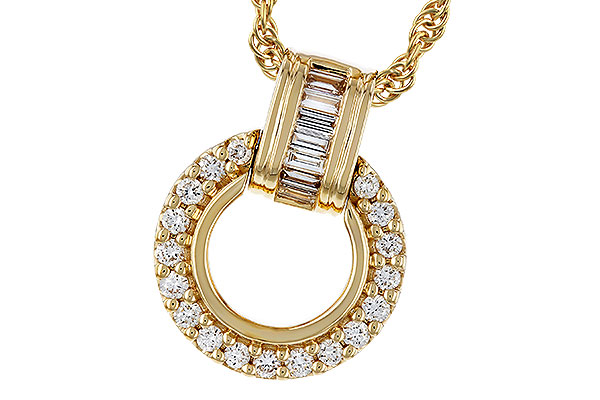 B329-72725: NECKLACE .12 BAG .33 TW