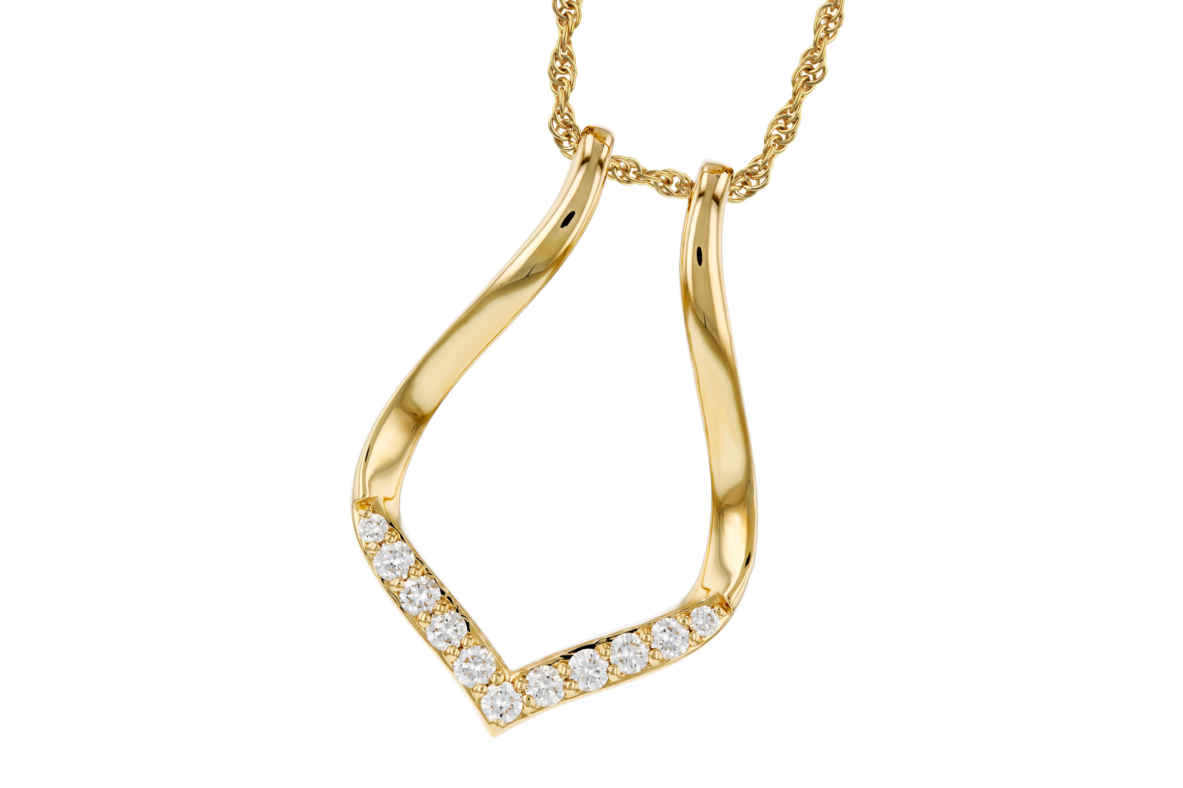 B330-56298: NECKLACE .33 TW