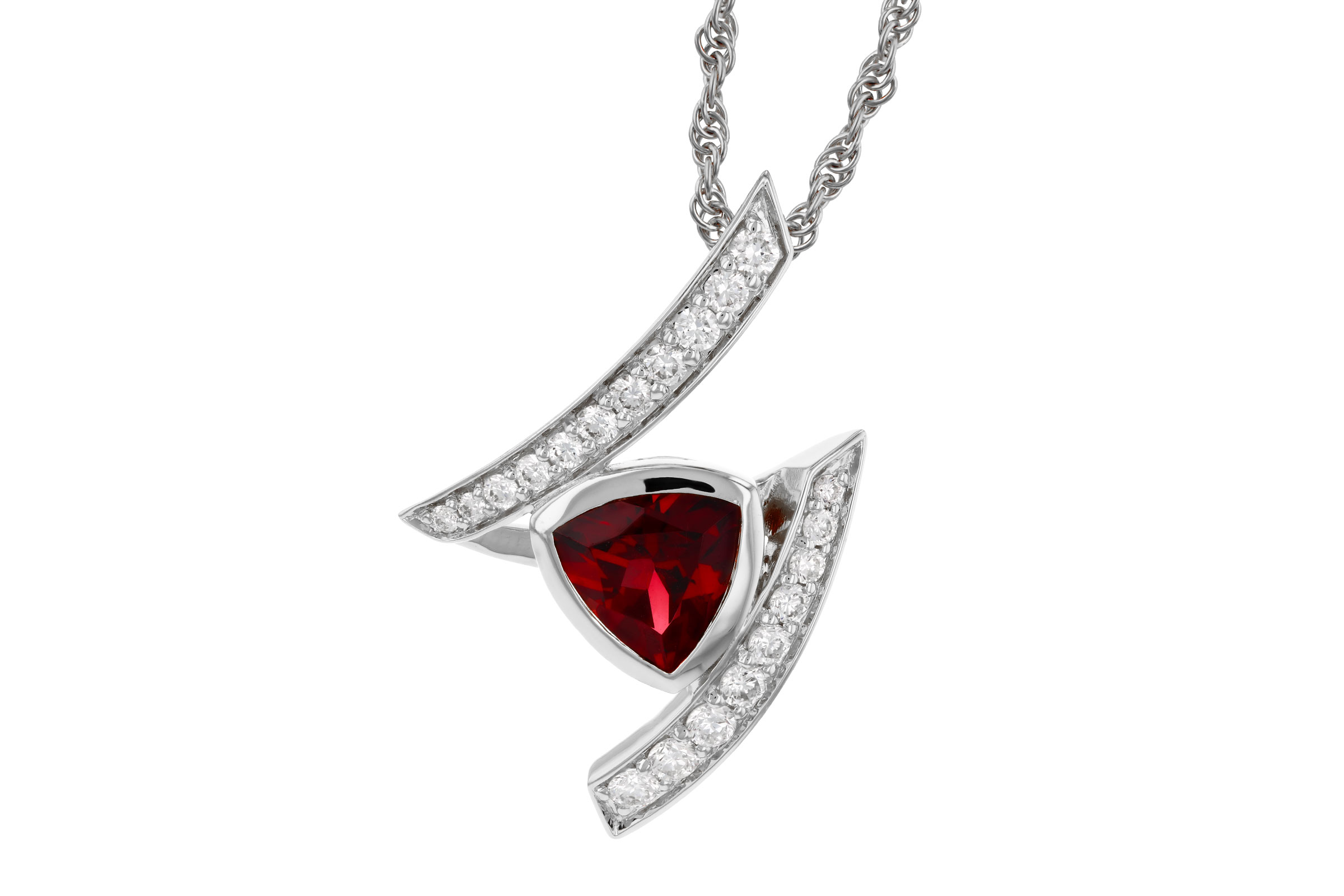 B330-58143: NECKLACE .84 GARNET 1.03 TGW (6MM GAR)