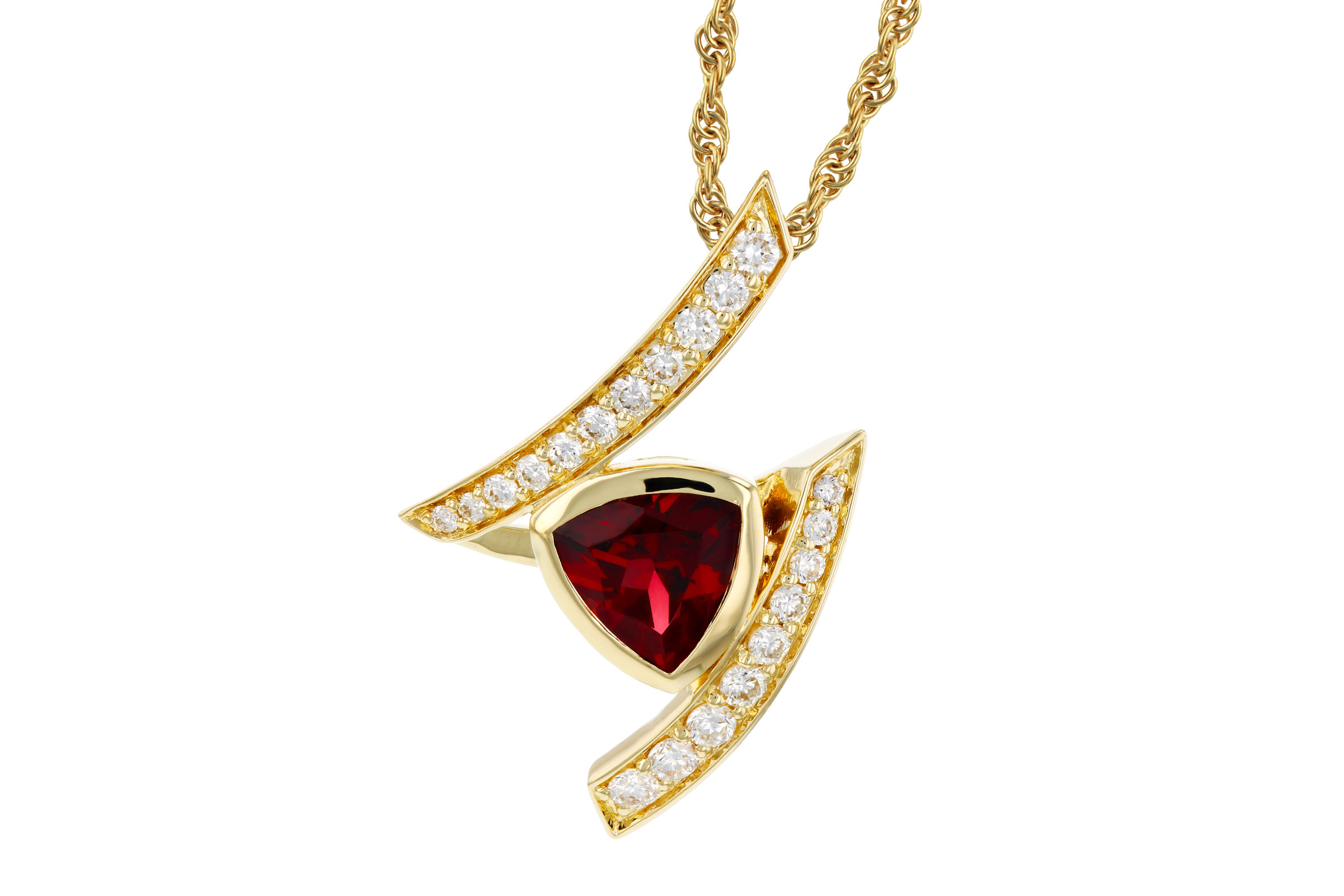 B330-58143: NECKLACE .84 GARNET 1.03 TGW (6MM GAR)