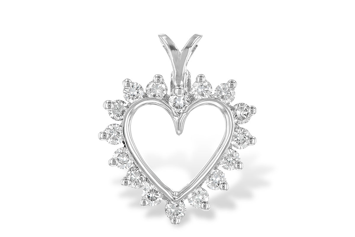 C061-49088: HEART PENDANT .45 TW