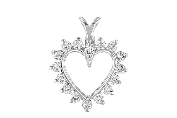 C061-49088: HEART PENDANT .45 TW