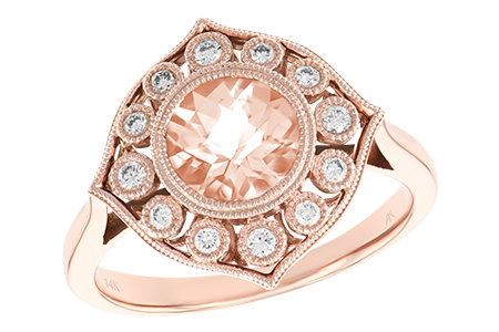 C243-31752: LDS RG .90 MORGANITE 1.05 TW