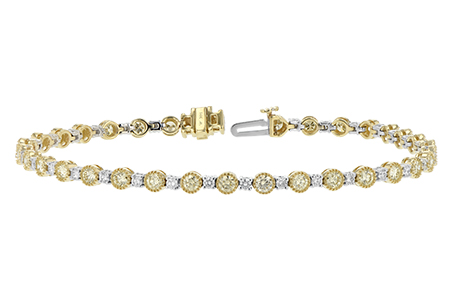 C243-36288: BRACELET 2.22 YELLOW DIA 3.04 TW