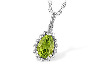 C244-22716: NECKLACE 1.30 CT PERIDOT