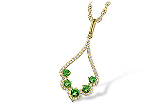 C245-09943: NECK .34 GREEN GARNET .53 TGW
