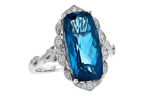 C245-10825: LDS RG 6.75 LONDON BLUE TOPAZ 6.90 TGW