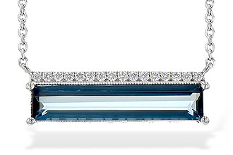 C245-15416: NECK 2.70 LONDON BLUE TOPAZ 2.80 TGW