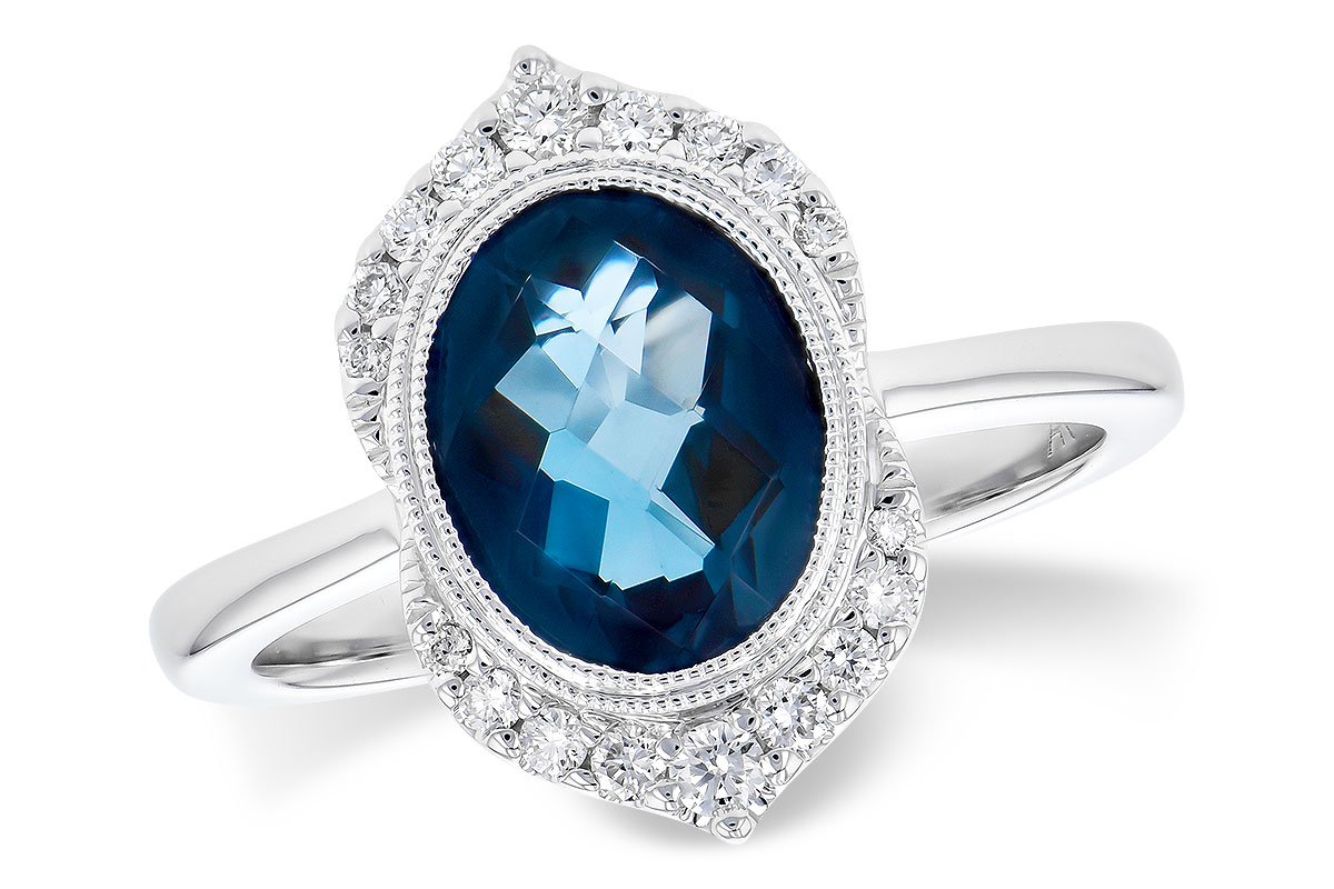 C327-89970: LDS RG 1.86 LONDON BLUE TOPAZ 2.00 TGW