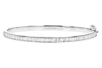 C328-74534: BANGLE 1.02 TW BAGUETTE DIAMONDS