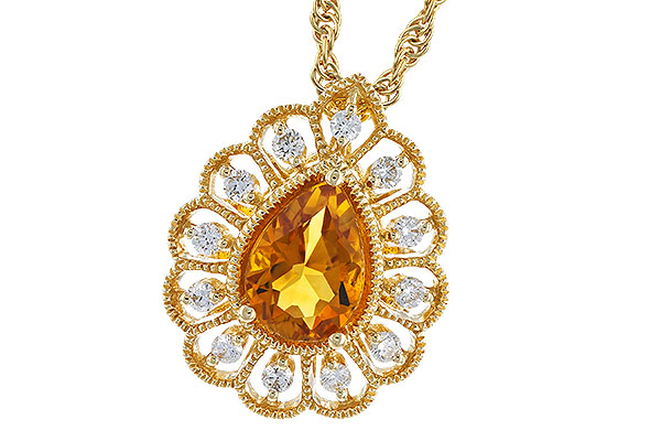 C328-76352: NECK .62 CITRINE .75 TGW