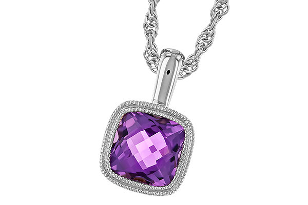 C328-79916: NECKLACE .82 AMETHYST