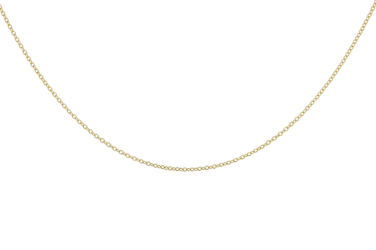 C328-79943: CABLE CHAIN (18IN, 1.3MM, 14KT, LOBSTER CLASP)