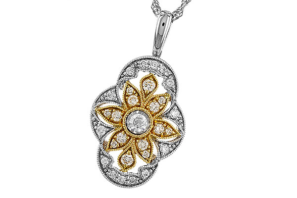 C328-79988: NECKLACE .33 TW