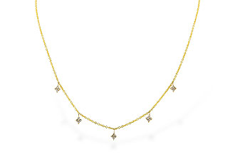 C328-80870: NECKLACE .19 TW (18")