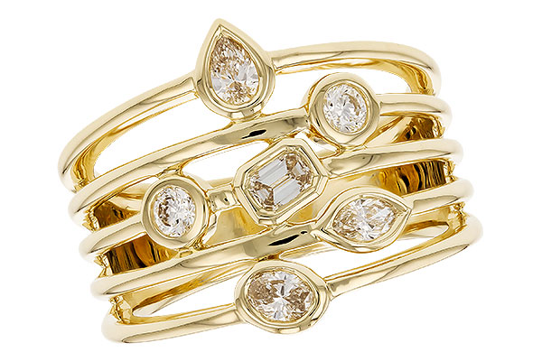 C328-80907: LDS DIA RG .50 TW FANCY CUT DIAMONDS