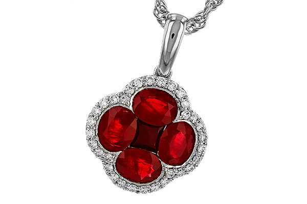 C329-66279: NECKLACE 1.72 RUBY 1.87 TGW