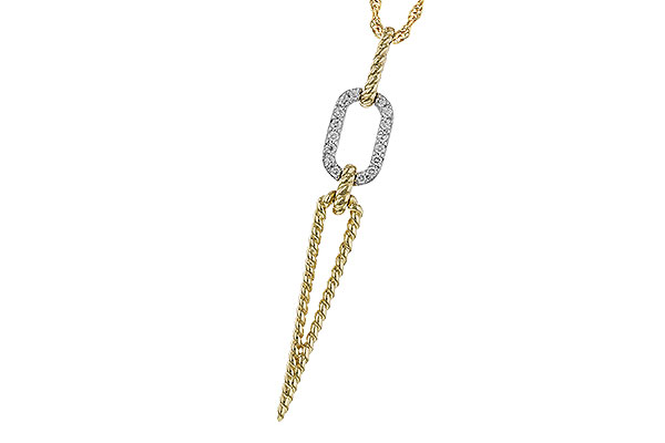 C329-66307: NECKLACE .14 TW