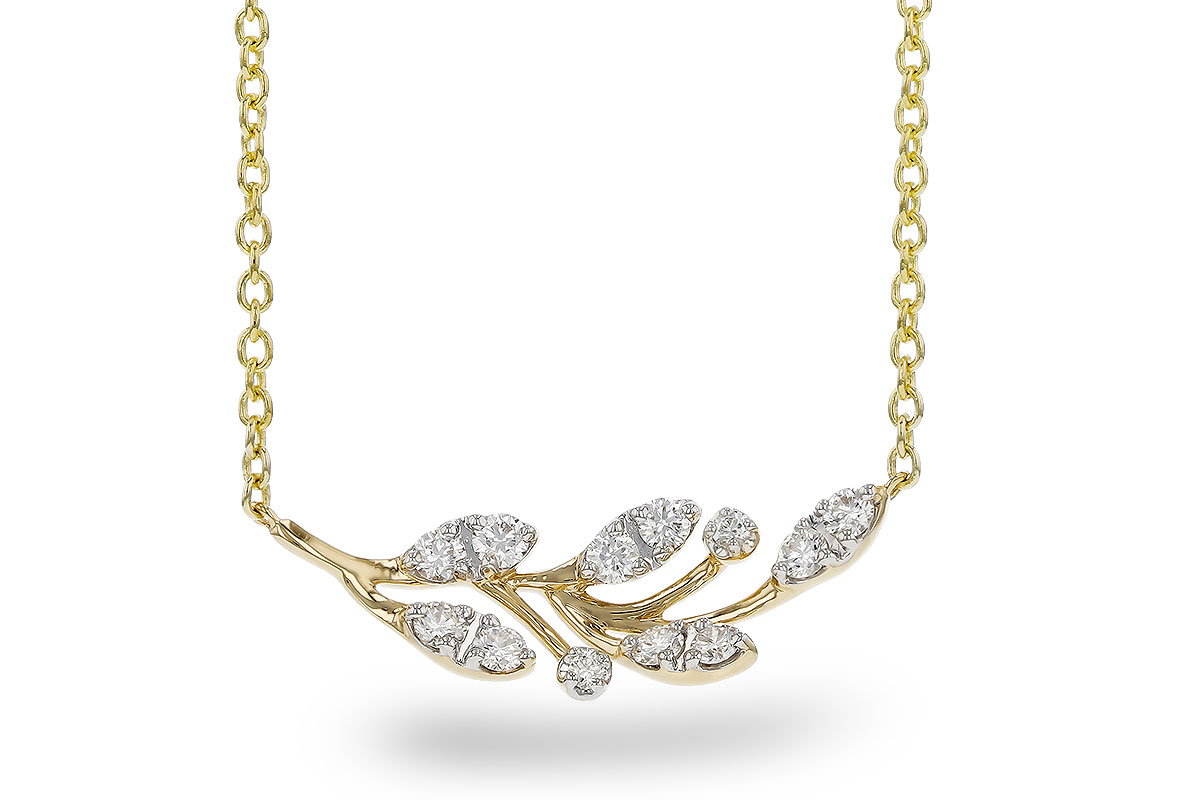 C329-67188: NECKLACE .32 TW (18")