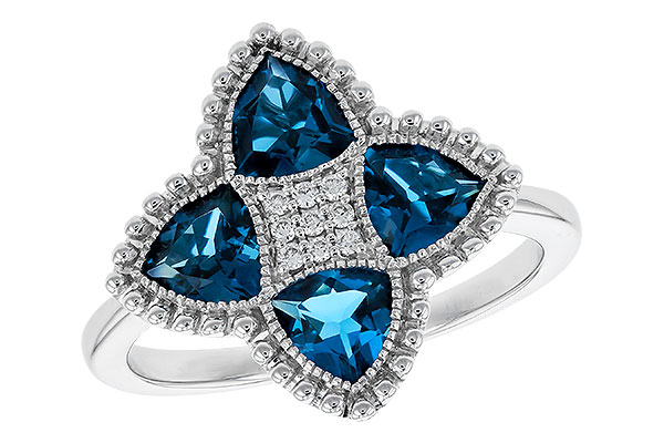 C329-69007: LDS RG 1.62 LONDON BLUE TOPAZ 1.66 TGW