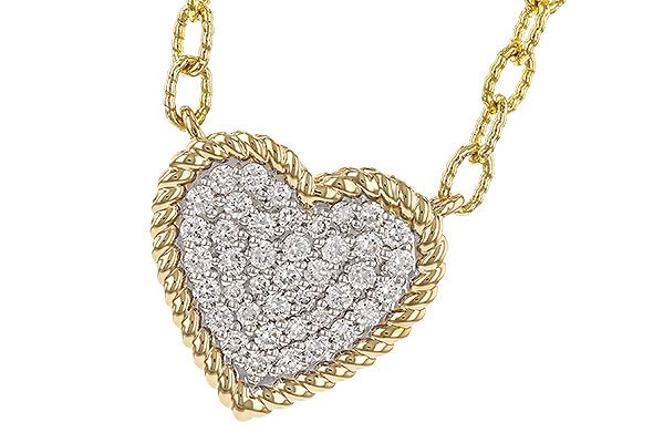 C329-69925: NECKLACE .32 TW (18")