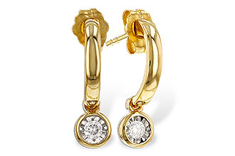 C329-70870: EARRINGS .10 TW