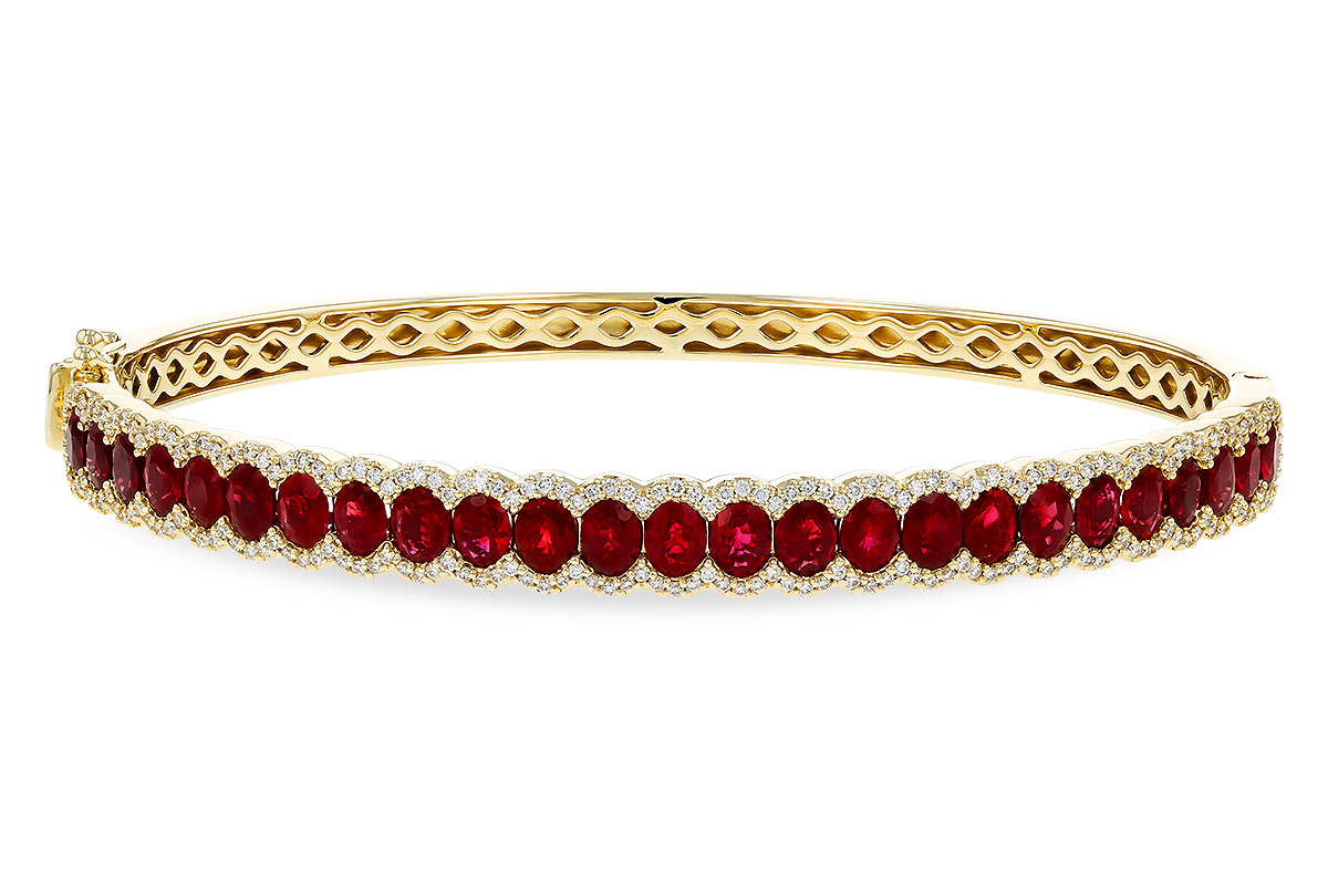 C329-71734: BANGLE 5.04 TW RUBY 5.60 TGW