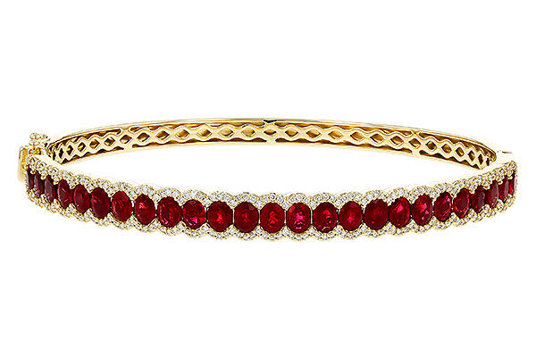 C329-71734: BANGLE 5.04 TW RUBY 5.60 TGW