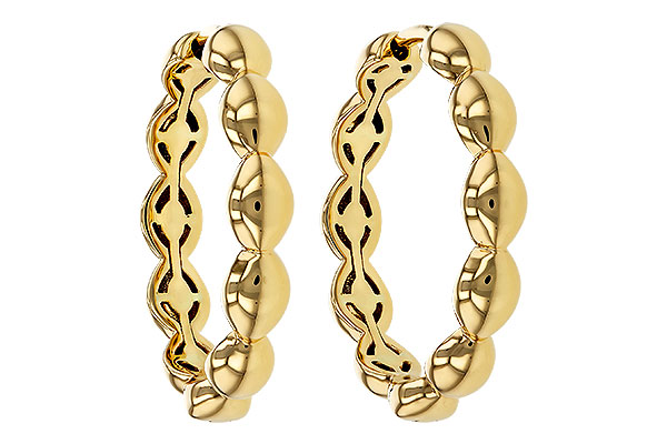 C329-71743: GOLD EARRINGS (21MM)