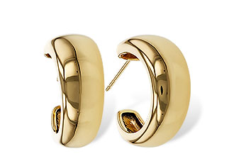 C329-71752: GOLD EARRINGS (16MM)