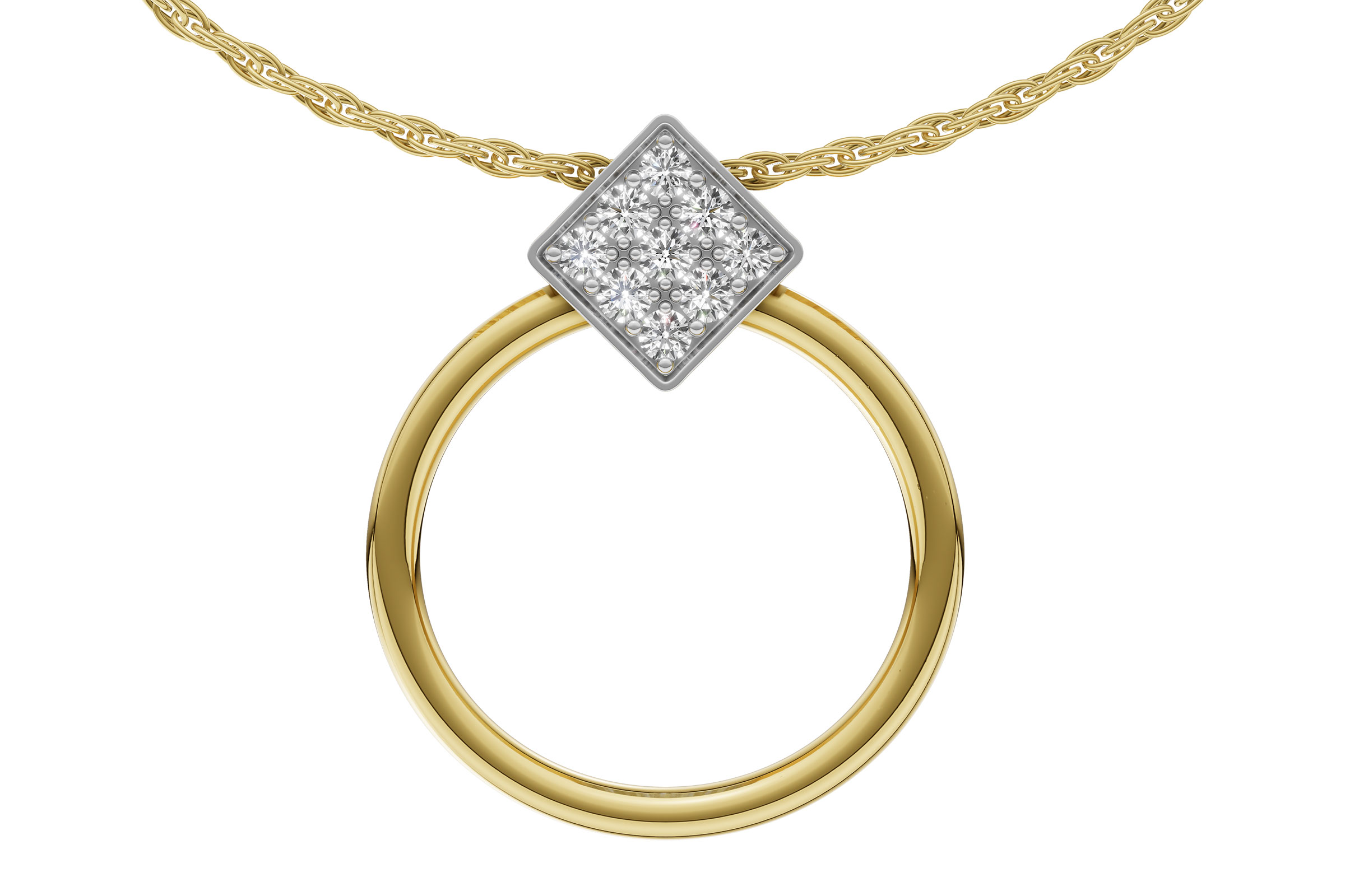 C330-56307: NECKLACE .25 TW
