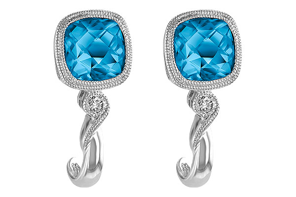 D242-43634: EARR 2.10 BLUE TOPAZ 2.14 TGW