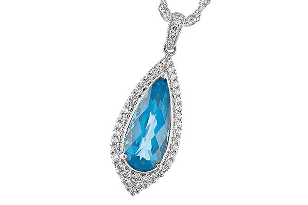 D244-21752: NECK 2.40 BLUE TOPAZ 2.65 TGW