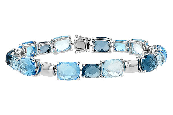D244-21788: BRACELET 46.75 BLUE TOPAZ 46.80 TGW