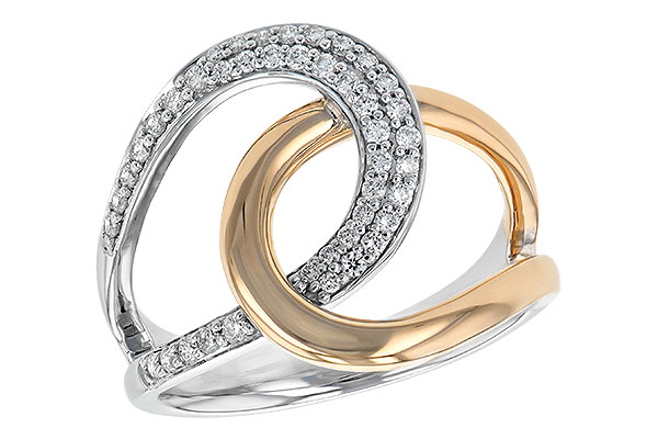 D244-26334: LDS DIA RG .25 TW (WG SHANK/ROSE TRIM)