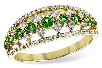 D245-09961: LDS RG .35 GREEN GARNET .67 TGW