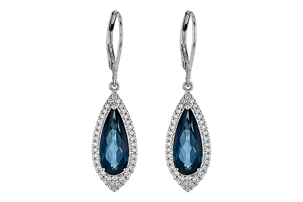 D245-10825: EARR 5.05 LONDON BLUE TOPAZ 5.42 TGW